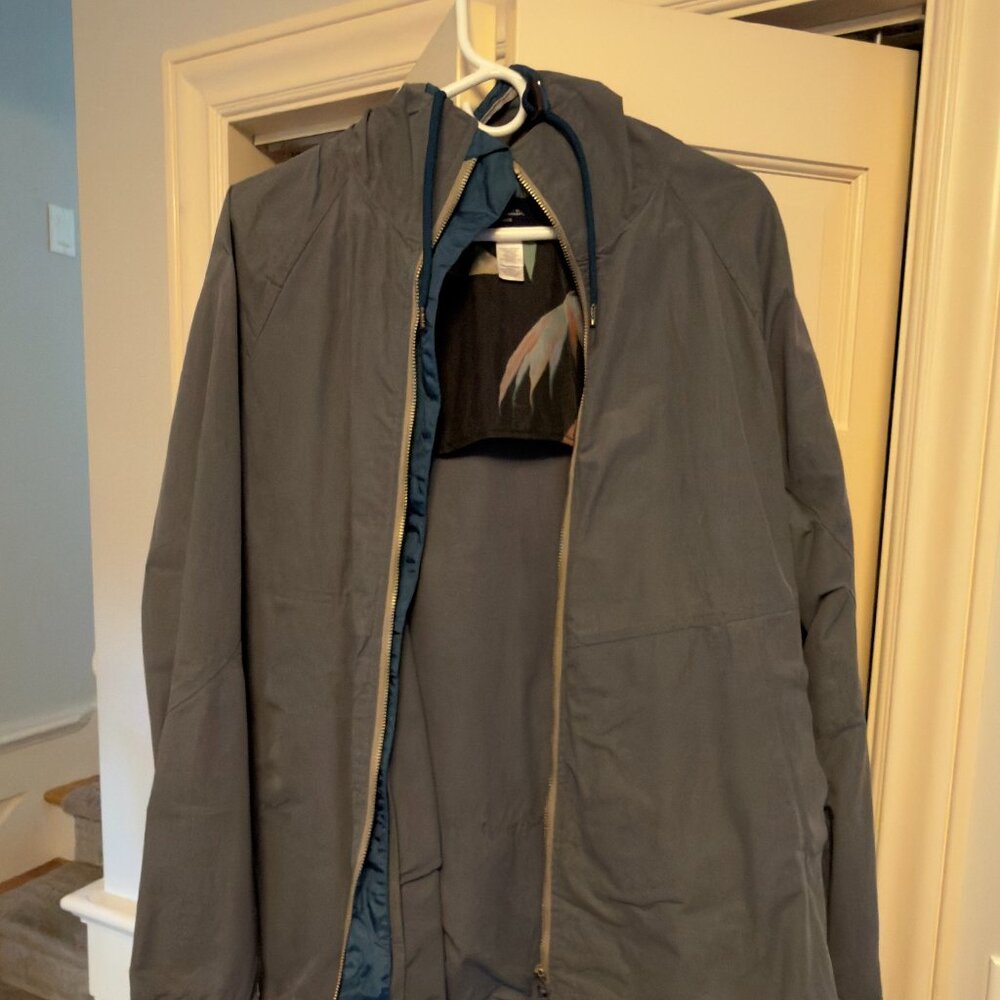Paul Smith Jeans Hooded Jacket – Size L (Gray / Printed Lining)
